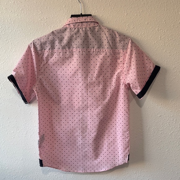 Men's Pink Polka Dot Shirt - Picture 3 of 3